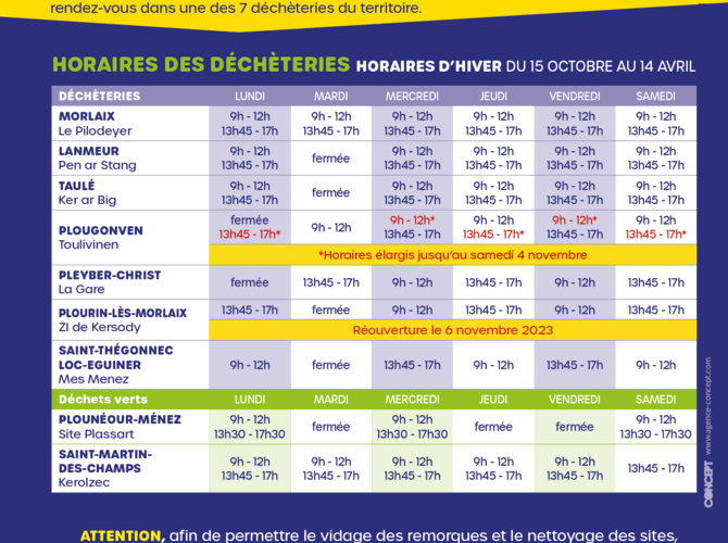 Les decheteries passent a l heure d hiver ce lundi 16 octobre article main