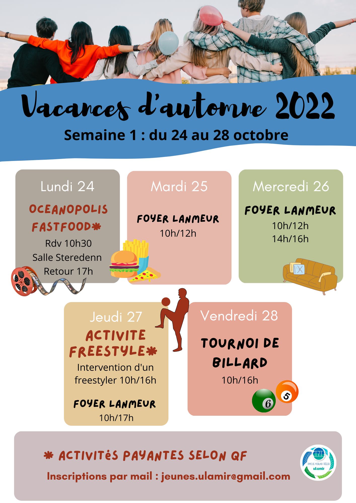 Programme jeunes automne 2022 semaine 1